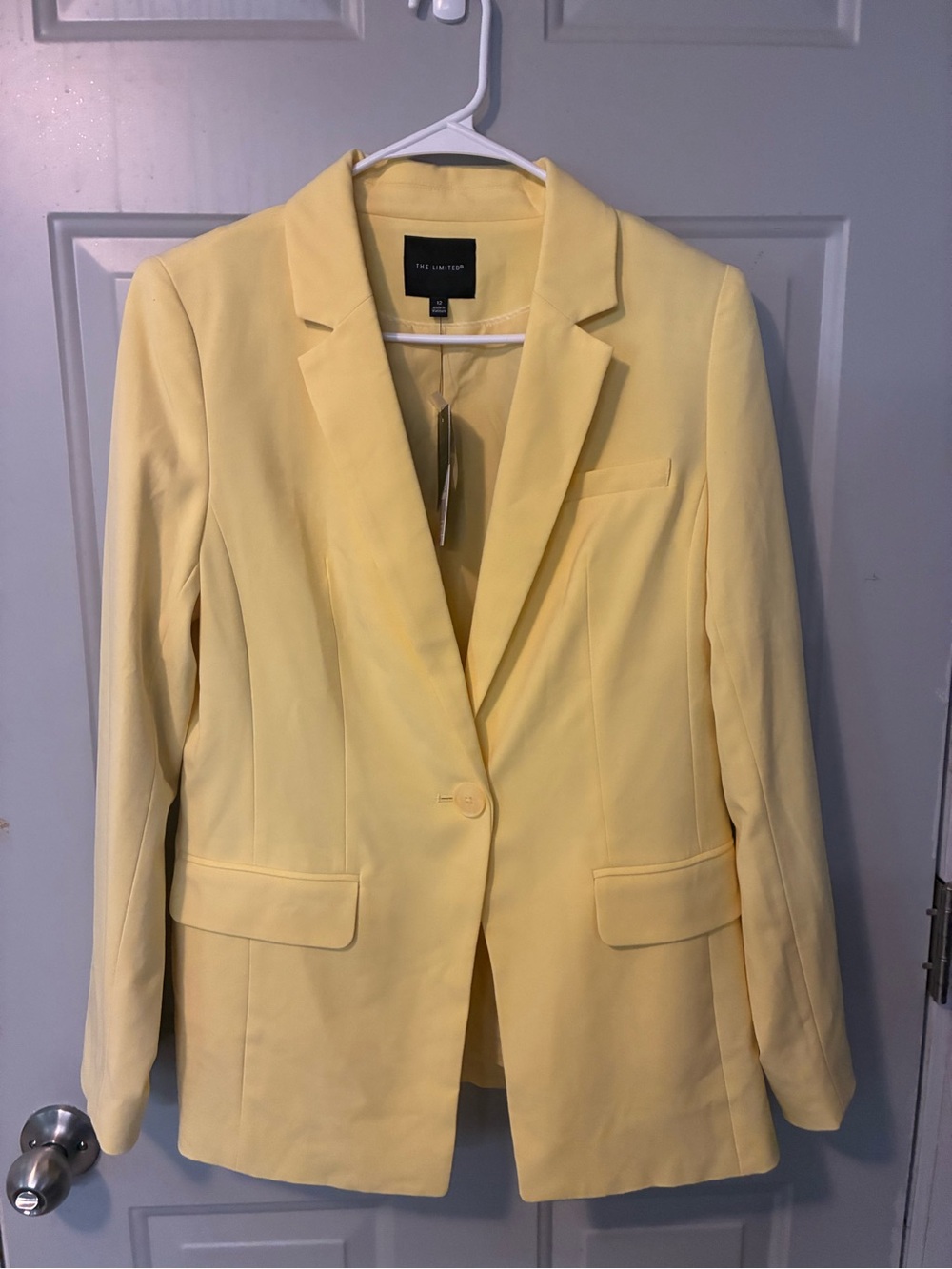 The Limited Women's Yellow Single-Button Blazer
